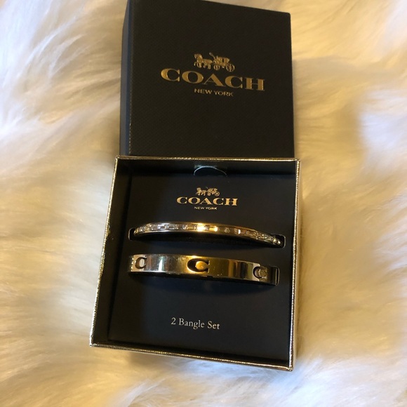 Coach bangle bracelet set, stored never worn - Picture 2 of 2